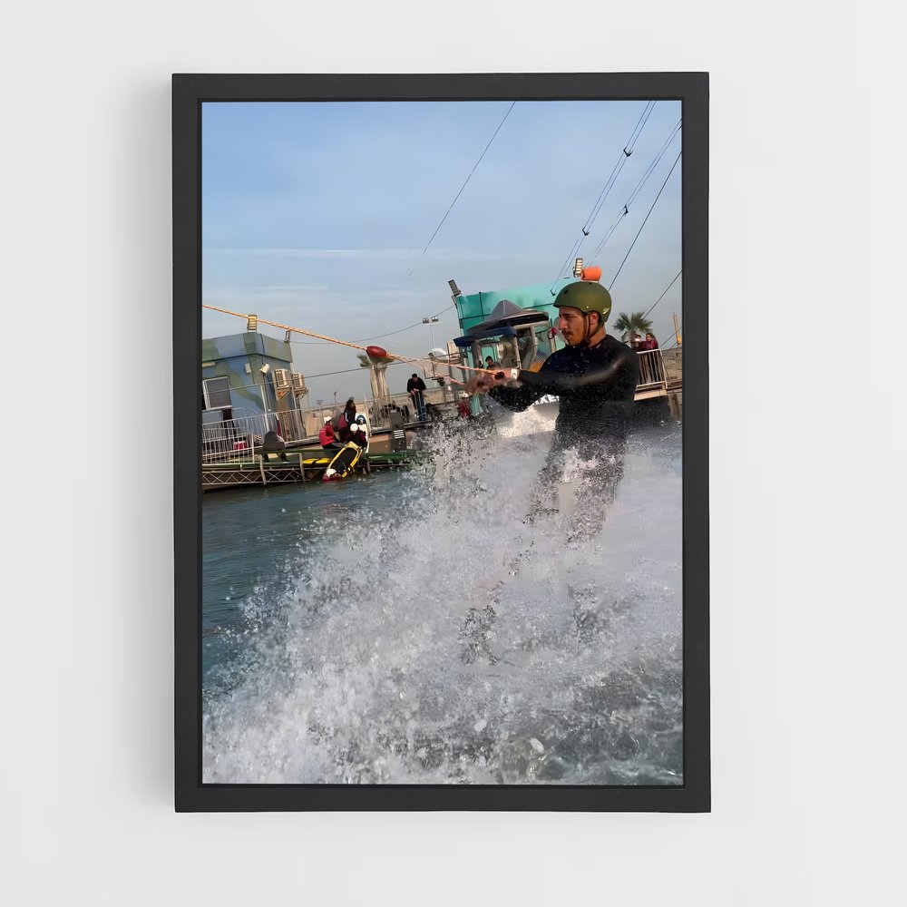 Poster Wakeboard Aventure – affiche Wakeboarding (vue 2)